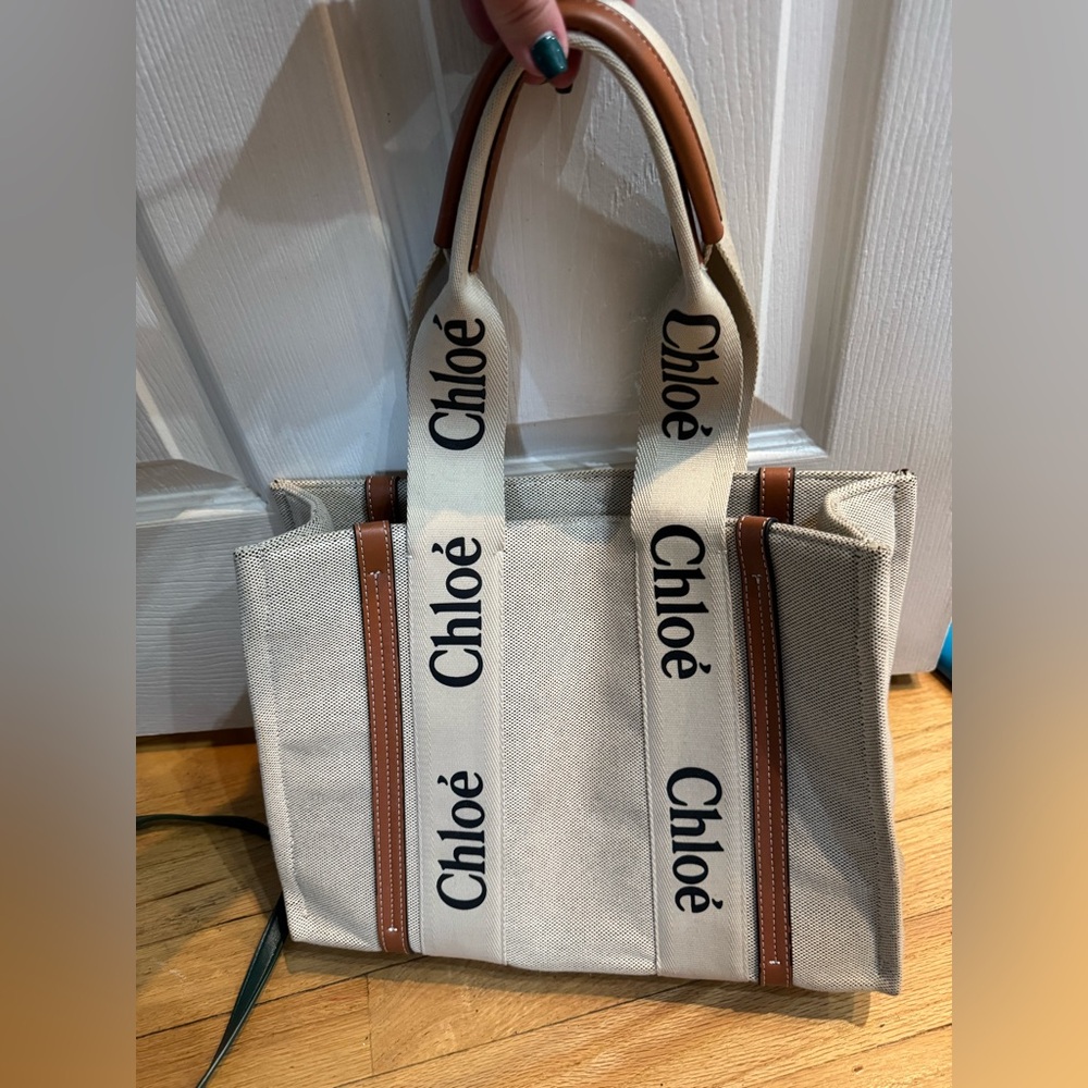 Cream colored tote